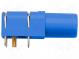Zásuvka  banánek 4mm  24A  modrá  zlacený  -25÷80°C  10mΩ  1kV