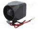 Akustický měnič  siréna  -40÷85°C  Uprac  9÷16VDC  240g  20W  8Ω