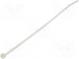 Cable tie  L  140mm  W  2.5mm  polyamide  80N  natural  Ømax  35mm