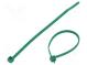 Cable tie  L  100mm  W  2.45mm  polyamide  80N  green  Ømax  22mm