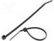 Cable tie  L  100mm  W  2.5mm  polyamide  80N  black  Ømax  22mm  T