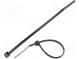 Cable tie  L  100mm  W  2.5mm  polyamide  80N  black  Ømax  22mm  T