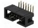 Socket  IDC  male  PIN  12  angled 90°  THT  gold-plated  2.54mm