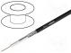Vodič  koaxiální  1x15AWG  drát  Cu  PVC  černá  6,1mm