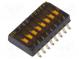 Přepínač  DIP-SWITCH  Počet sekcí  8  OFF-ON  0,025A/24VDC  pol  2