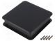 Kryt  pro počítače  ABS + PC  černá  X 103mm  Y 103mm  Z 27mm