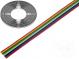 Vodič  plochý kabel  licna  Cu  8x0,12mm2  PVC  300V  50m
