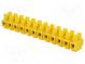 Svorkovnice  šroubová svorka  0,75÷4mm2  690V  32A  póly  12  žlutá