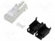 Zástrčka  RJ45  PIN  8  Kat  5e  zlacený  Uspořádání výv  8p8c  6,6mm