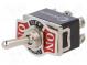 Přepínač  páčkový  Polohy 3  DP3T  ON-OFF-ON  10A/250VAC  -55÷65°C