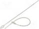 Cable tie  coral,multi use  L  150mm  polyamide  natural  100pcs.