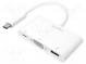 Adaptér  USB 3.0,USB 3.1  140mm  Barva  bilá