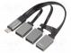 Hub USB  USB A zásuvka x3,USB C vidlice  USB 3.0,USB 3.1  PnP
