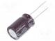 Kondenzátor  elektrolytický  THT  10uF  450VDC  Ø12,5x20mm  ±20%