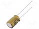 Kondenzátor  elektrolytický  THT  330uF  16VDC  Ø8x11,5mm  ±20%