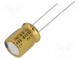 Kondenzátor  elektrolytický  THT  330uF  25VDC  Ø10x12,5mm  ±20%