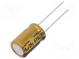 Kondenzátor  elektrolytický  THT  470uF  35VDC  Ø10x16mm  ±20%