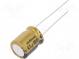 Kondenzátor  elektrolytický  THT  47uF  100VDC  Ø10x12,5mm  ±20%