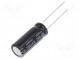 Kondenzátor  elektrolytický  THT  2200uF  6,3VDC  Ø10x25mm  ±20%
