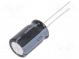 Kondenzátor  elektrolytický  THT  82uF  100VDC  Ø10x16mm  ±20%