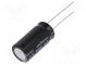 Kondenzátor  elektrolytický  THT  2200uF  6,3VDC  Ø12,5x25mm  ±20%