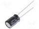 Kondenzátor  elektrolytický  THT  150uF  10VDC  Ø8x11,5mm  ±20%