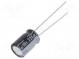 Kondenzátor  elektrolytický  THT  220uF  10VDC  Ø8x11,5mm  ±20%