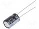 Kondenzátor  elektrolytický  THT  150uF  16VDC  Ø8x11,5mm  ±20%