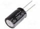 Kondenzátor  elektrolytický  THT  2200uF  16VDC  Ø16x25mm  ±20%