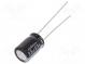 Kondenzátor  elektrolytický  THT  33uF  63VDC  Ø8x11,5mm  ±20%