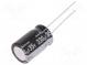 Kondenzátor  elektrolytický  THT  330uF  35VDC  Ø12,5x20mm  ±20%
