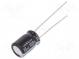 Kondenzátor  elektrolytický  THT  15uF  100VDC  Ø8x11,5mm  ±20%