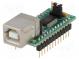 Modul  USB  UART  USB B,kolíkové  -40÷85°C  3,3÷5,25VDC