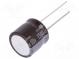 Kondenzátor  elektrolytický  low ESR  THT  1500uF  10VDC  Ø16x15mm