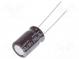 Kondenzátor  elektrolytický  low ESR  THT  390uF  16VDC  Ø10x17mm