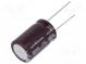 Kondenzátor  elektrolytický  low ESR  THT  1800uF  25VDC  Ø16x25mm