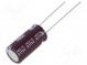 Kondenzátor  elektrolytický  low ESR  THT  470uF  25VDC  Ø10x20mm