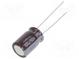Kondenzátor  elektrolytický  low ESR  THT  100uF  50VDC  Ø10x15mm