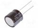 Kondenzátor  elektrolytický  low ESR  THT  270uF  50VDC  Ø16x15mm