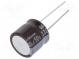 Kondenzátor  elektrolytický  low ESR  THT  330uF  50VDC  Ø16x15mm