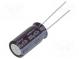Kondenzátor  elektrolytický  low ESR  THT  100uF  63VDC  Ø10x20mm