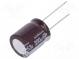 Kondenzátor  elektrolytický  low ESR  THT  390uF  63VDC  Ø16x20mm