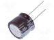 Kondenzátor  elektrolytický  low ESR  THT  220uF  80VDC  Ø18x15mm