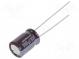 Kondenzátor  elektrolytický  low ESR  THT  100uF  35VDC  Ø8x11,5mm