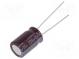 Kondenzátor  elektrolytický  low ESR  THT  220uF  35VDC  Ø10x15mm
