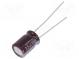 Kondenzátor  elektrolytický  low ESR  THT  22uF  100VDC  Ø8x11,5mm