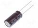 Kondenzátor  elektrolytický  low ESR  THT  56uF  100VDC  Ø10x20mm