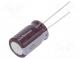 Kondenzátor  elektrolytický  THT  22uF  420VDC  Ø12,5x25mm  ±20%