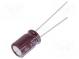 Kondenzátor  elektrolytický  low ESR  THT  270uF  10VDC  Ø8x11,5mm