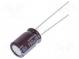 Kondenzátor  elektrolytický  low ESR  THT  150uF  16VDC  Ø8x11,5mm